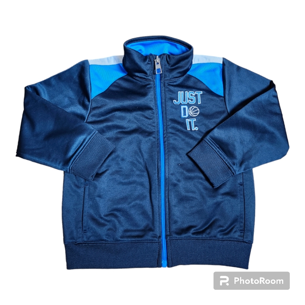Nike "Just Do It Basketball " Zippered Track Lightweight Jacket 24 Months 2T
